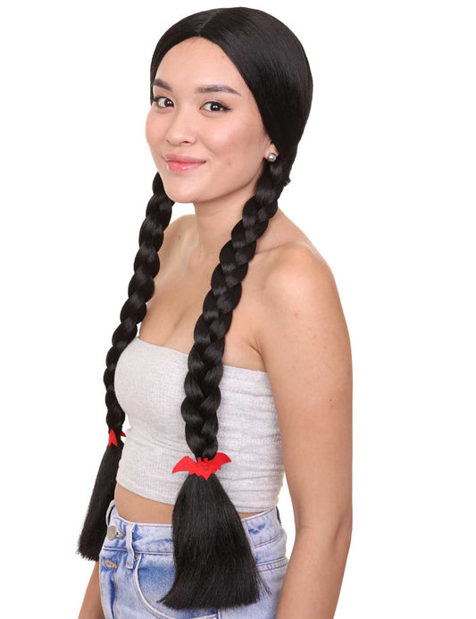 Wigs2you ハロウィンパーティープレミアムレディース H-1474 美しいルックを手に入れよう!ゴシックスクールガールのピグテールスタイルのウィッグ