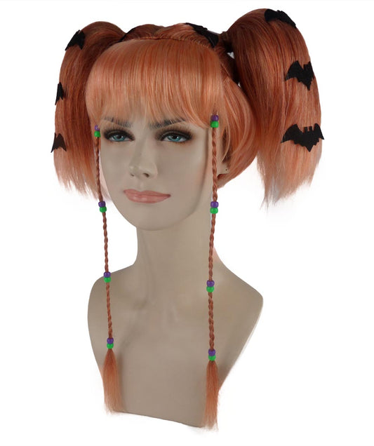 Wigs2you ハロウィンパーティープレミアム レディース H-697 バットエンジェルウィッグ ピーチ色