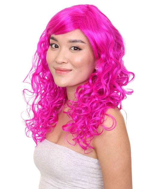 Wigs2you ハロウィンパーティープレミアムレディース H-1029 着用しやすい ベラウィッグ ネオンフューシャカラー
