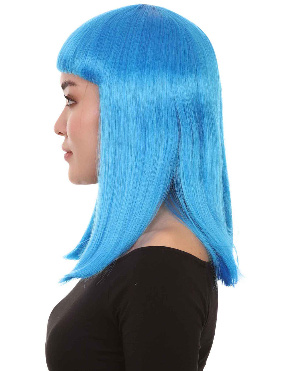 Wigs2you ハロウィン パーティー プレミアム レディース H-1376 簡単装着 快適フィット ブルーカラーウィッグ