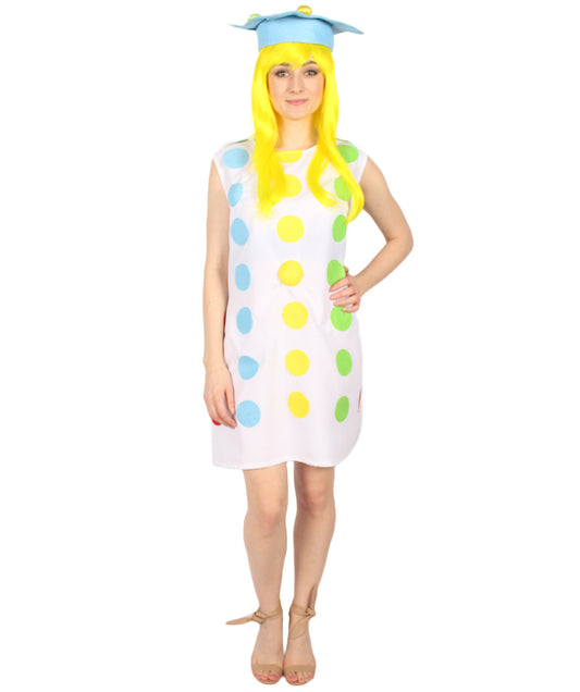 女性 JCO-453 の3Dカラフルボールコスチューム マルチカラーコスプレコスチューム