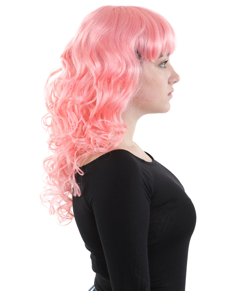 Wigs2you ハロウィンパーティープレミアム H-840 バットマン 女性ジョーカーウィッグ コーラルカラー