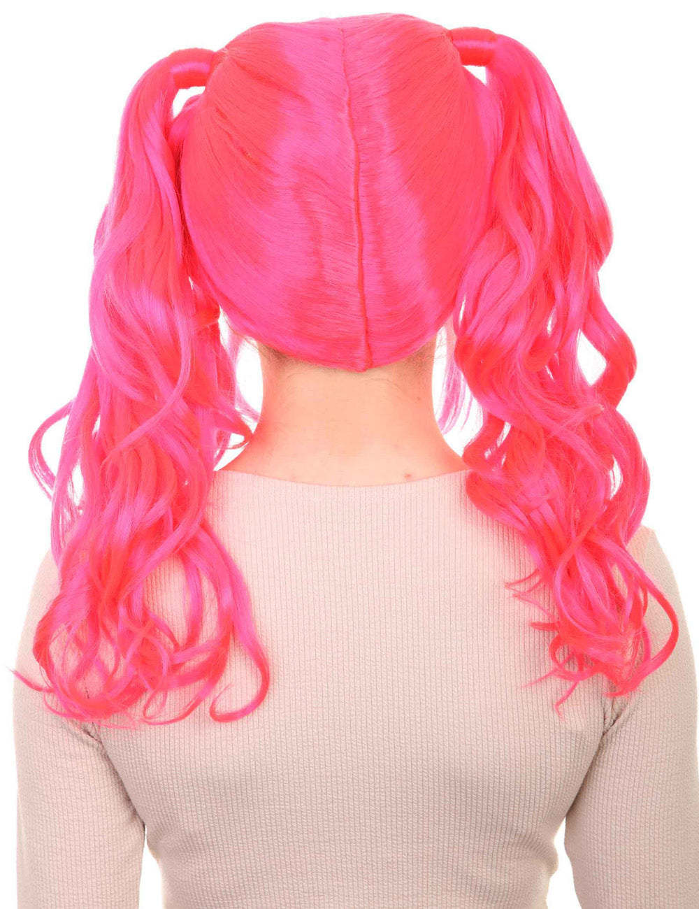 Wigs2you ハロウィンパーティー プレミアム レディース H-756 ドリー ピグテール ウィッグ ネオンピンク色