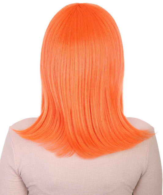 ハロウィーンパーティープレミアムレディースH-3631ページボーイオレンジウィッグ