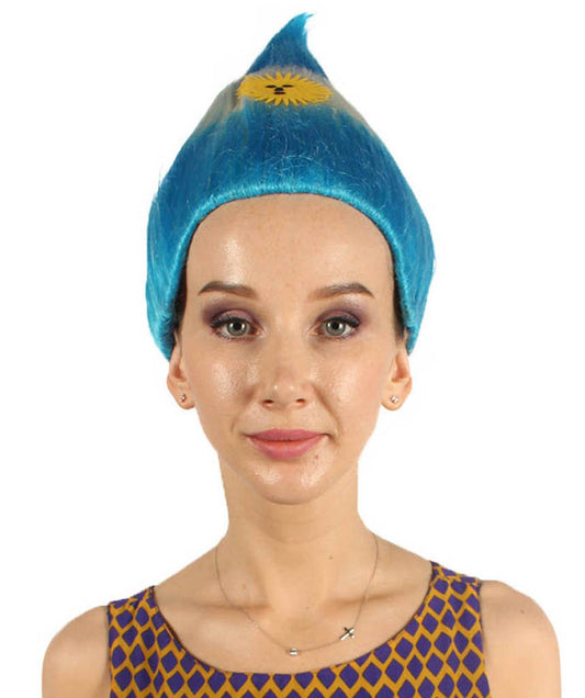 女性用コスプレウィッグ アルゼンチン国旗 トロールスタイル H-3996 国の誇り プレミアム通気性キャップレスキャップ