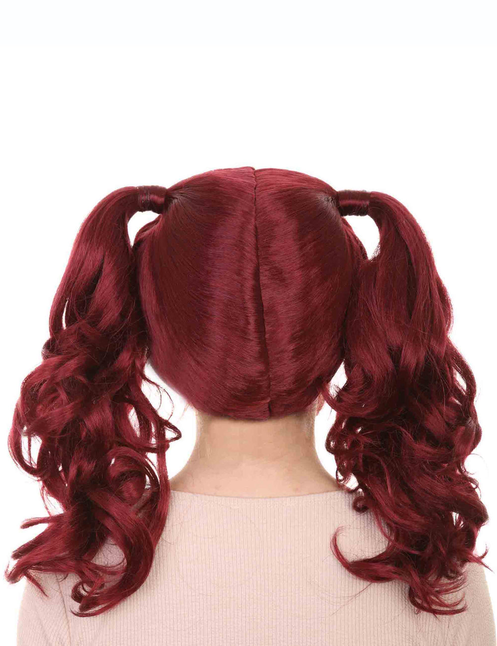 Wigs2you ハロウィンパーティー プレミアム レディース H-732 ドリー ピグテール ウィッグ バーガンディ色