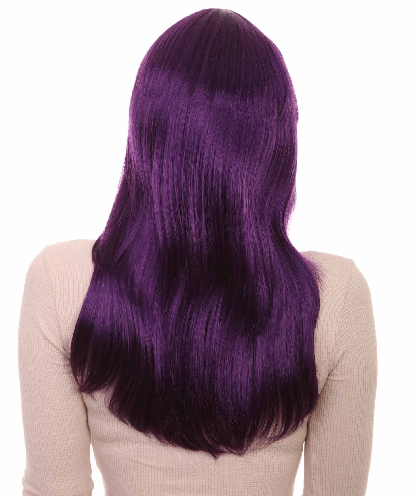 Wigs2you ハロウィンパーティープレミアムレディース H-1051 とても快適なグラマーグリーンウィッグ バイオレットカラー