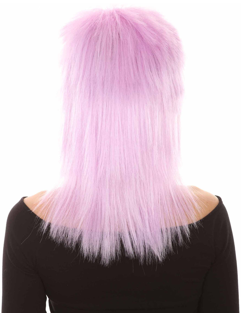 Wigs2you ハロウィン パーティー プレミアム H-1319 簡単に着用でき 快適なフィット感 80 年代女性 Lt パープル ロッカー スタイルウィッグ