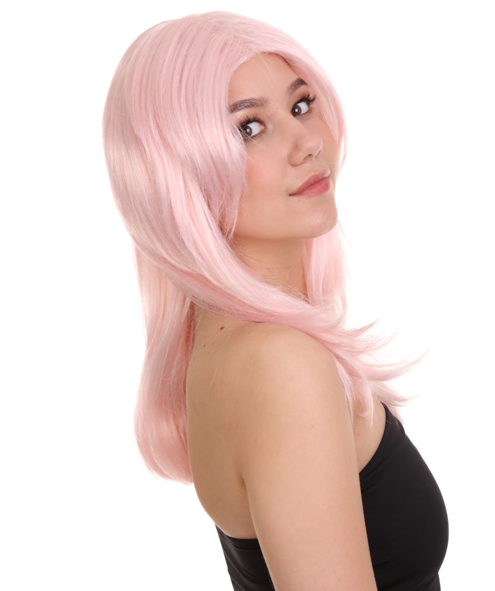 Wigs2youハロウィンパーティープレミアムレディースH-1989 美しい見た目のパステルピンクジェムウィッグ