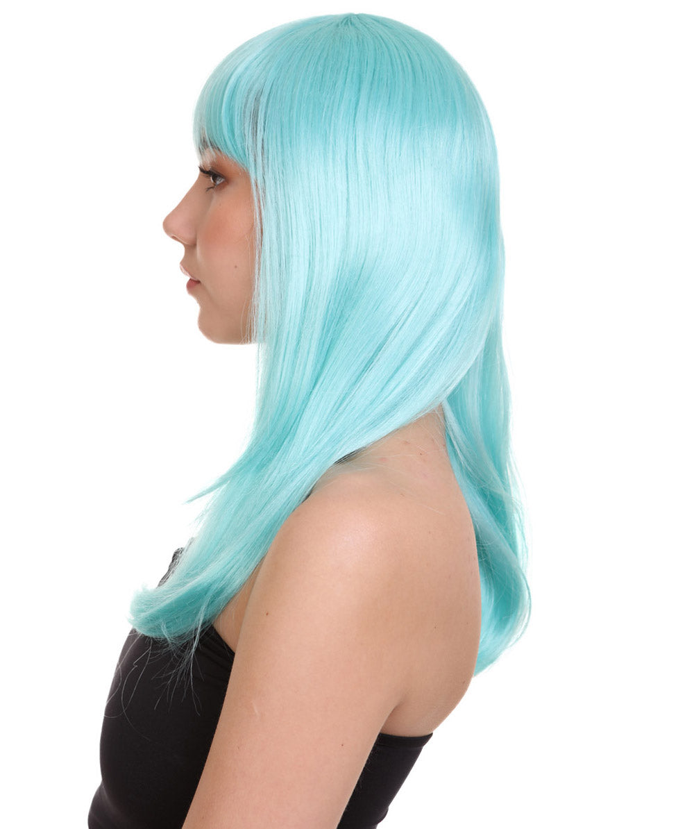 Wigs2you ハロウィン パーティー プレミアム レディース H-1046 とても快適なグラマー グリーン ウィッグ ブルー レイク色