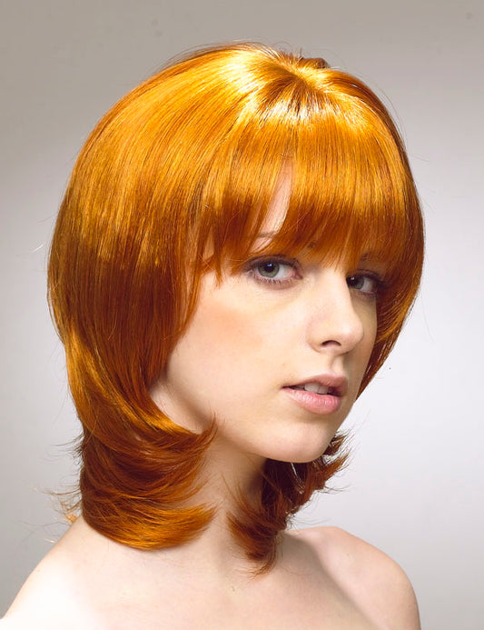 レディースファッション W-111 ファンシー ミディアム ゴールデン コスプレウィッグ