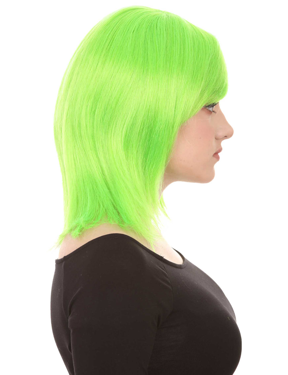 Wigs2you ハロウィン パーティー プレミアム H-1423 簡単に着用でき 快適なフィット感の女性ショート ライムウィッグ