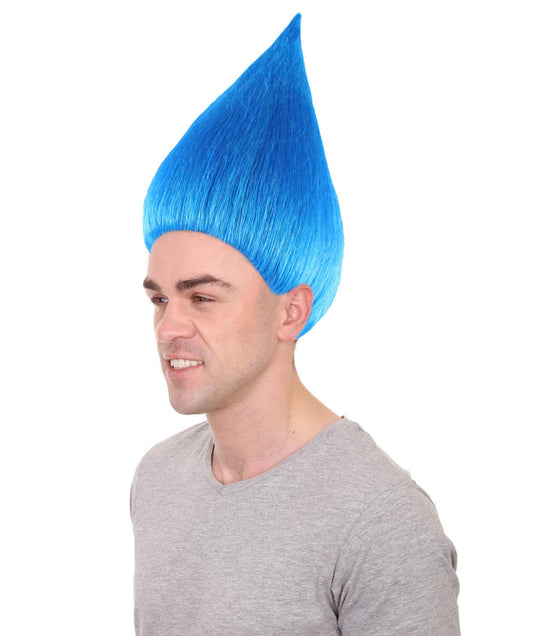 Wigs2you ハロウィン パーティー プレミアム メンズ H-621 トロールズ ウィッグ ブルー色