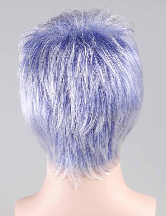 嘆かわしい紫のかつら 紫のハロウィンかつら 割増空気を通すキャップレスH-329