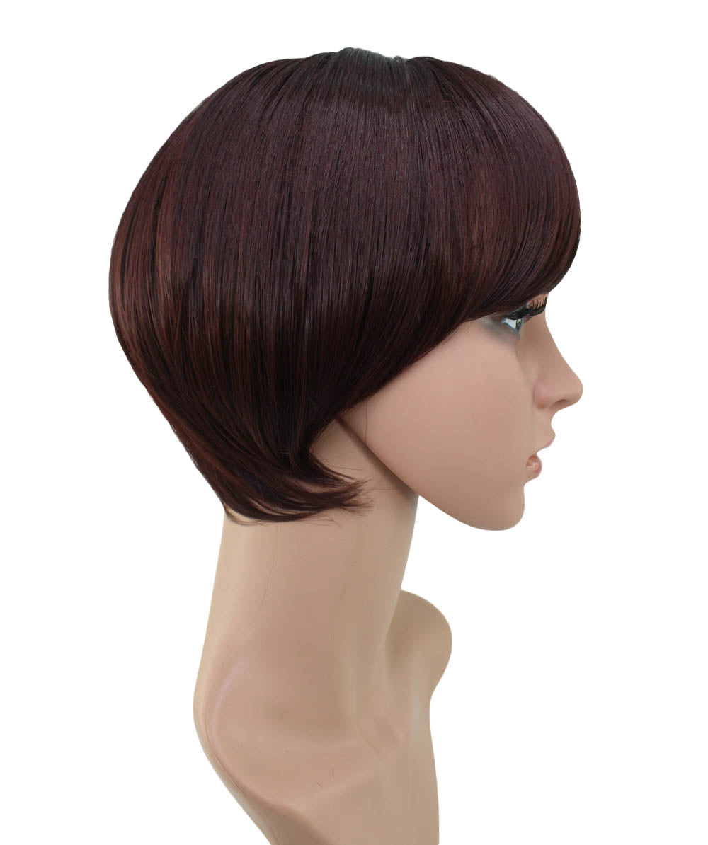 W-569,耐熱商品☆simple is bestスッキリとナチュラル さらさらボブ,ウィッグネット付き