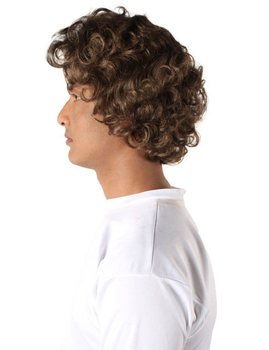 ハロウィンパーティー プレミアム 大人用 男性の「Tom Holland」の濃い茶色のウィッグ H-5696