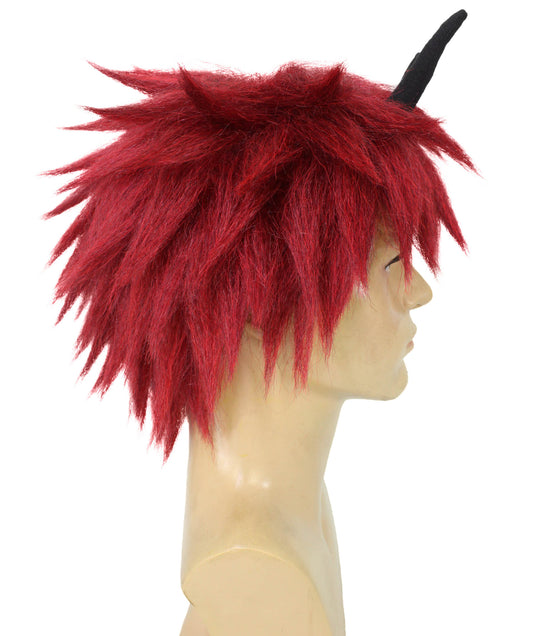 メンズ H-6096 日本剣士キャラクター アニメ コスプレウィッグ ハロウィンやコスプレに最適 難燃性合成繊維