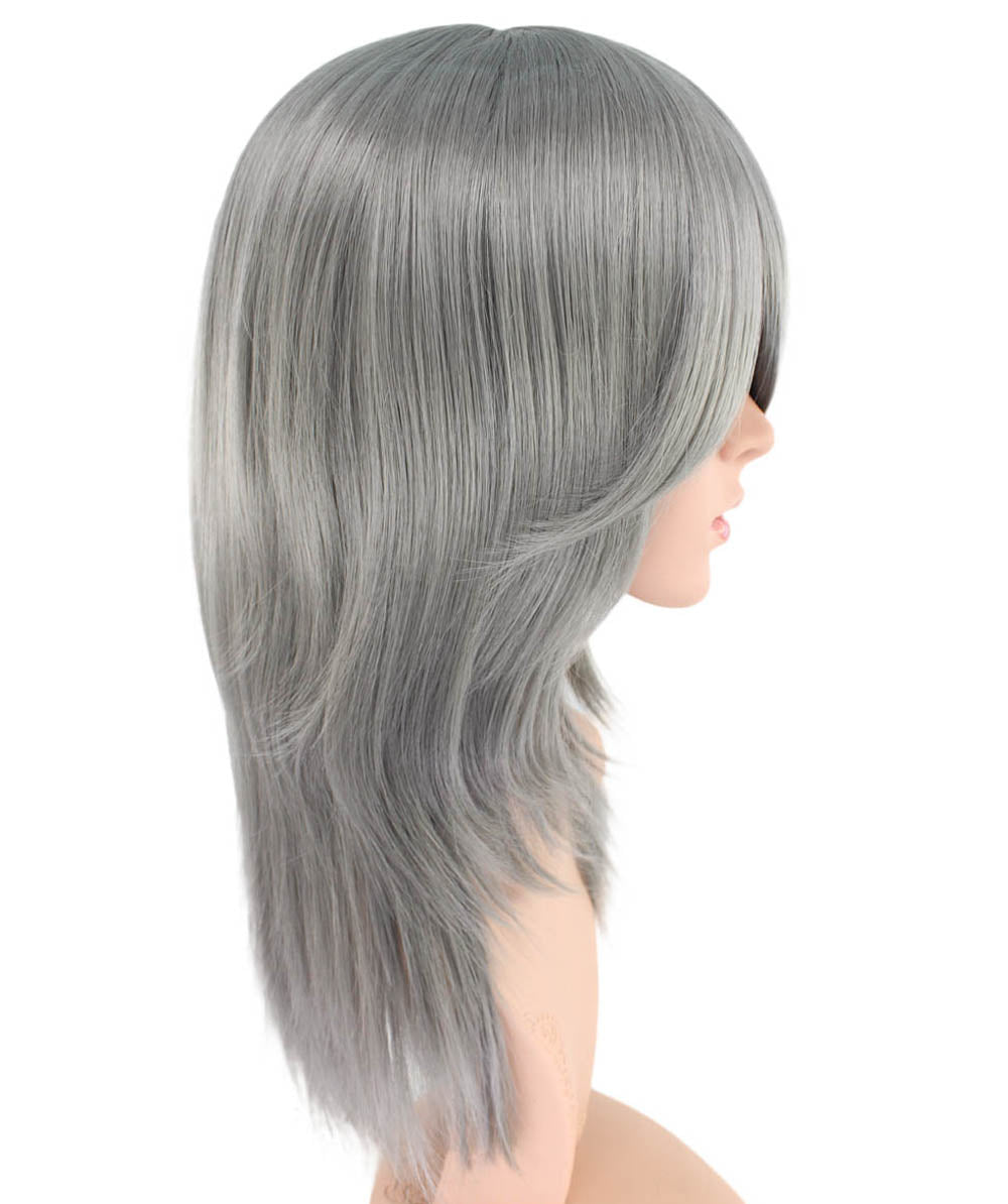 レディースファッション C-071 ロングストレート C-ワインレッド コスプレヒートスタイラブルウィッグ
