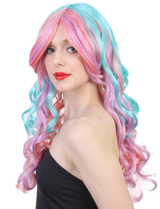 Wigs2you ハロウィンパーティー プレミアム レディース H-686 ファンタジーウィッグ マルチカラー