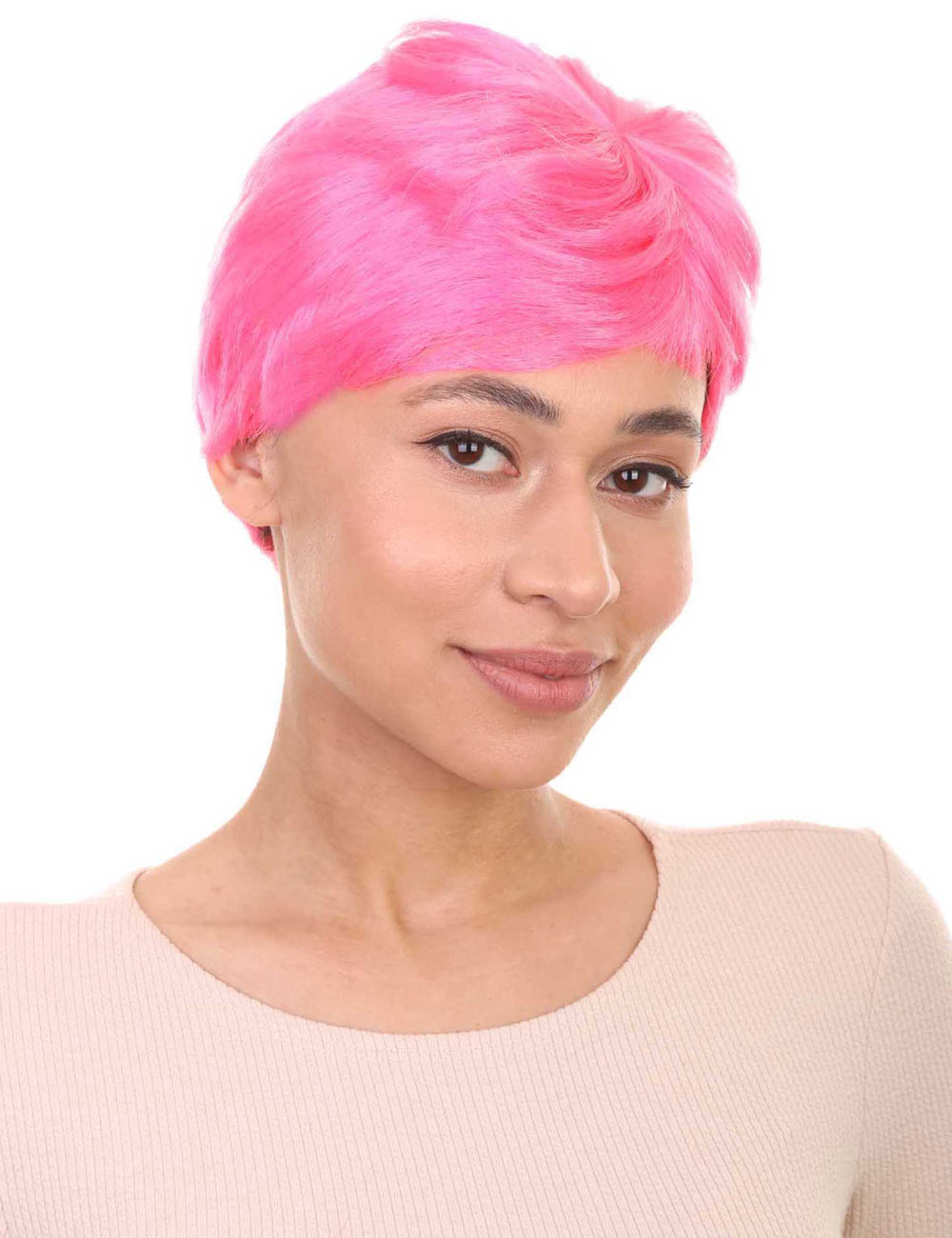 Wigs2you ハロウィンパーティープレミアム レディース H-593 コウノトリウィッグ ネオンピンク
