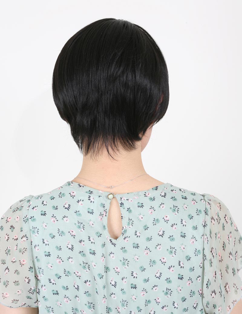 W-569,耐熱商品☆simple is bestスッキリとナチュラル さらさらボブ,ウィッグネット付き