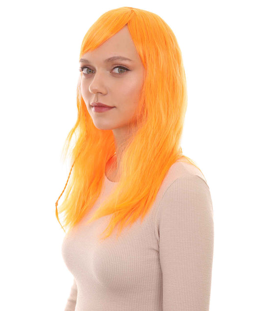Wigs2you ハロウィンパーティープレミアムレディース H-1757 華やかに見えるグラマラマ オレンジウィッグ