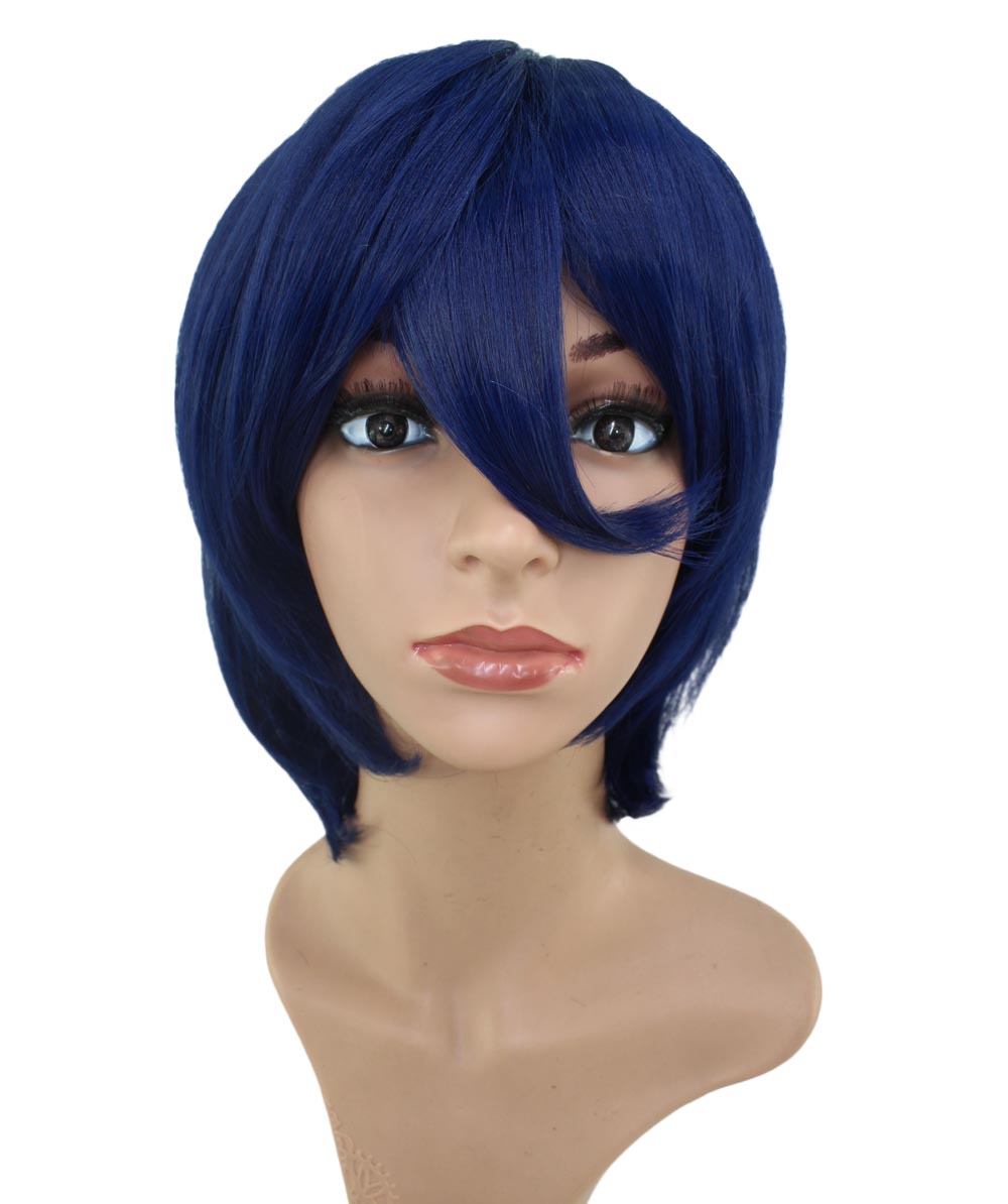 レディースファッション C-058 ミディアム C-ダークネイビー コスプレヒートスタイラブルウィッグ