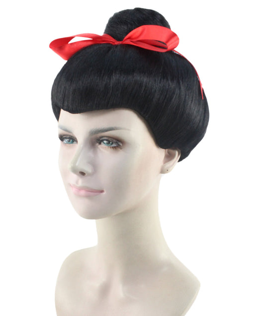 日本の芸者 レディース ウィッグ H-3095 アジア スモウ カンフー ファンシーハロウィン ウィッグ