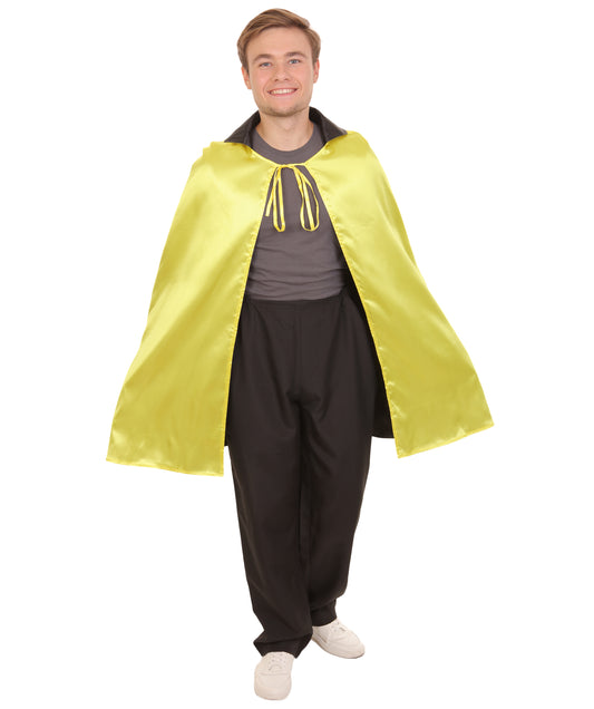 大人用メンズJCO-212_8 リバーシブルバンパイアケープ イエロー&ブラック ハロウィンコスチューム
