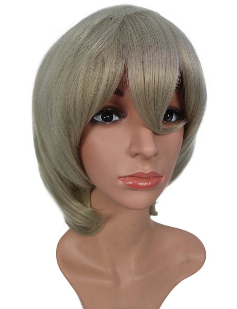 レディースファッション C-058 ミディアム C-ダークネイビー コスプレヒートスタイラブルウィッグ