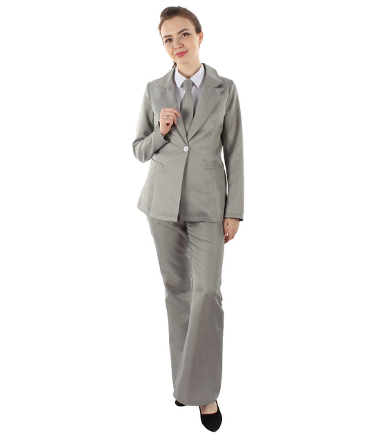 女性用 JCP-058_6 エクスクルーシブ デラックス シンガー パーティー スーツ グレー コスプレ コスチューム