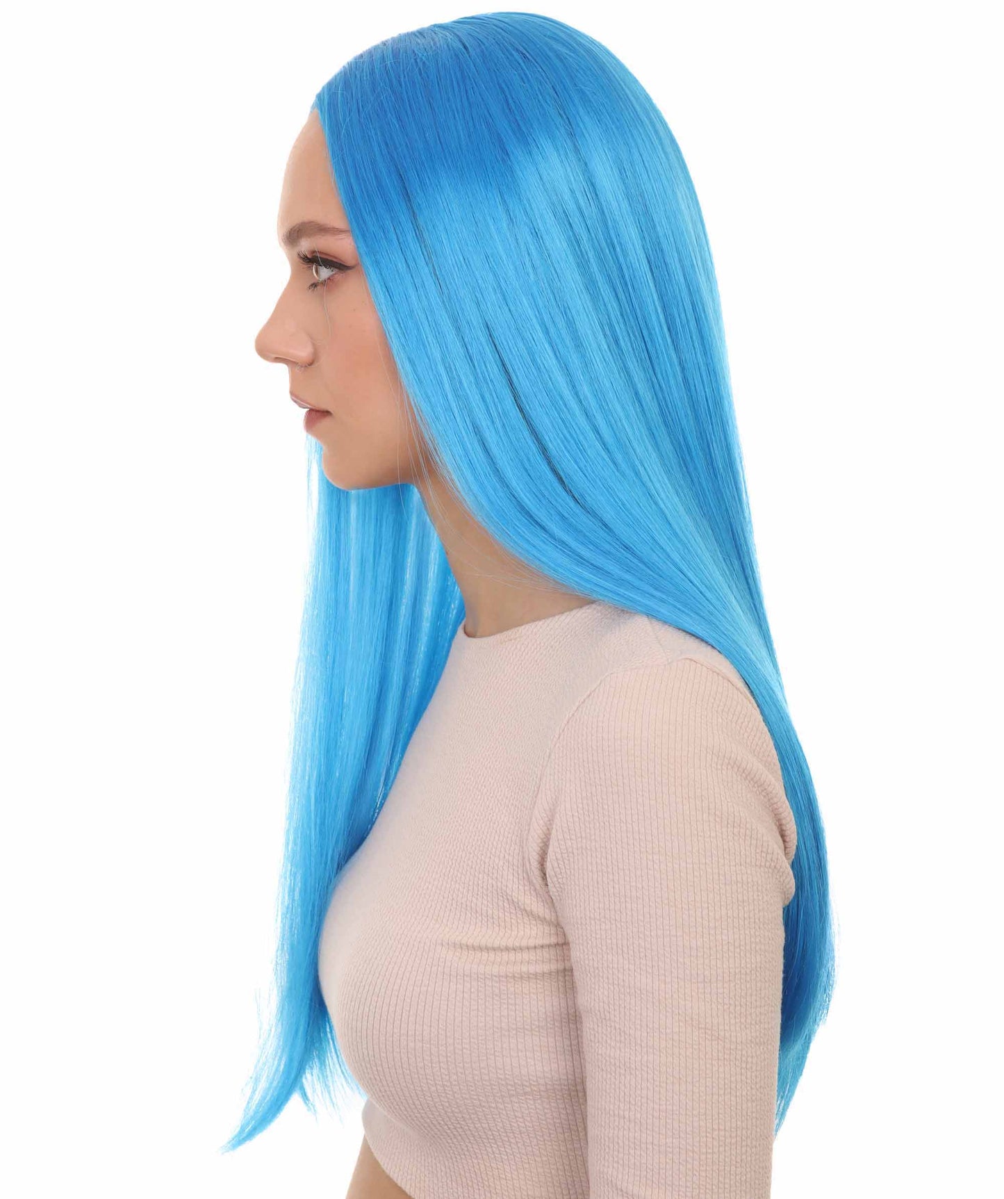 Wigs2you ハロウィンパーティープレミアム H-857 悪の花嫁 II 女性ウィッグ ロイヤルブルー色