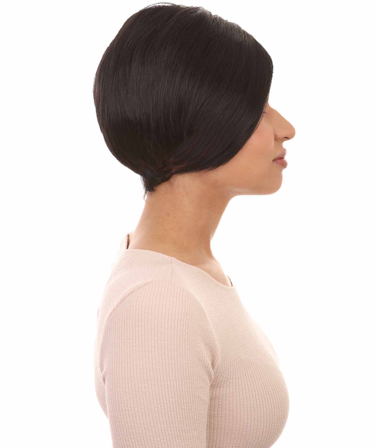 Wigs2you ハロウィンパーティ プレミアムレディース H-982 ショートブラック ナチュラルスタイルウィッグ
