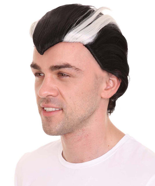 吸血鬼かつら|黒い恐怖コスプレ・ハロウィンかつら|割増空気を通すキャップレスH-463