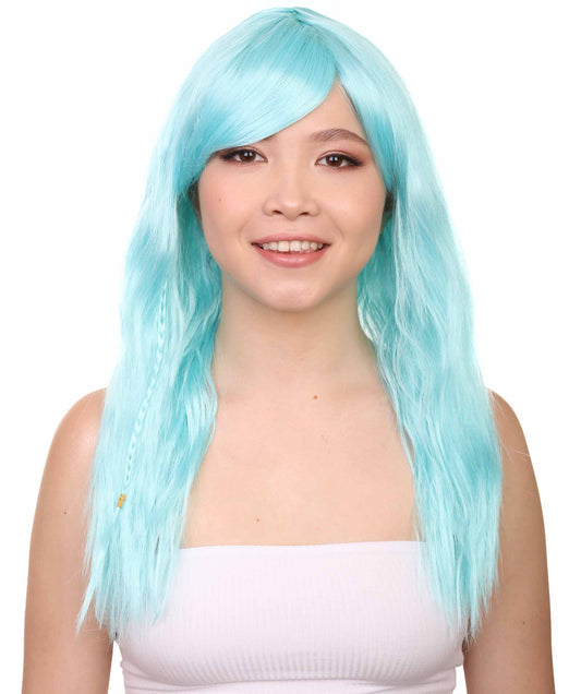 Wigs2you ハロウィンパーティープレミアムレディース H-1763 着け心地が良い とても快適 グラマラマ ライトブルーウィッグ