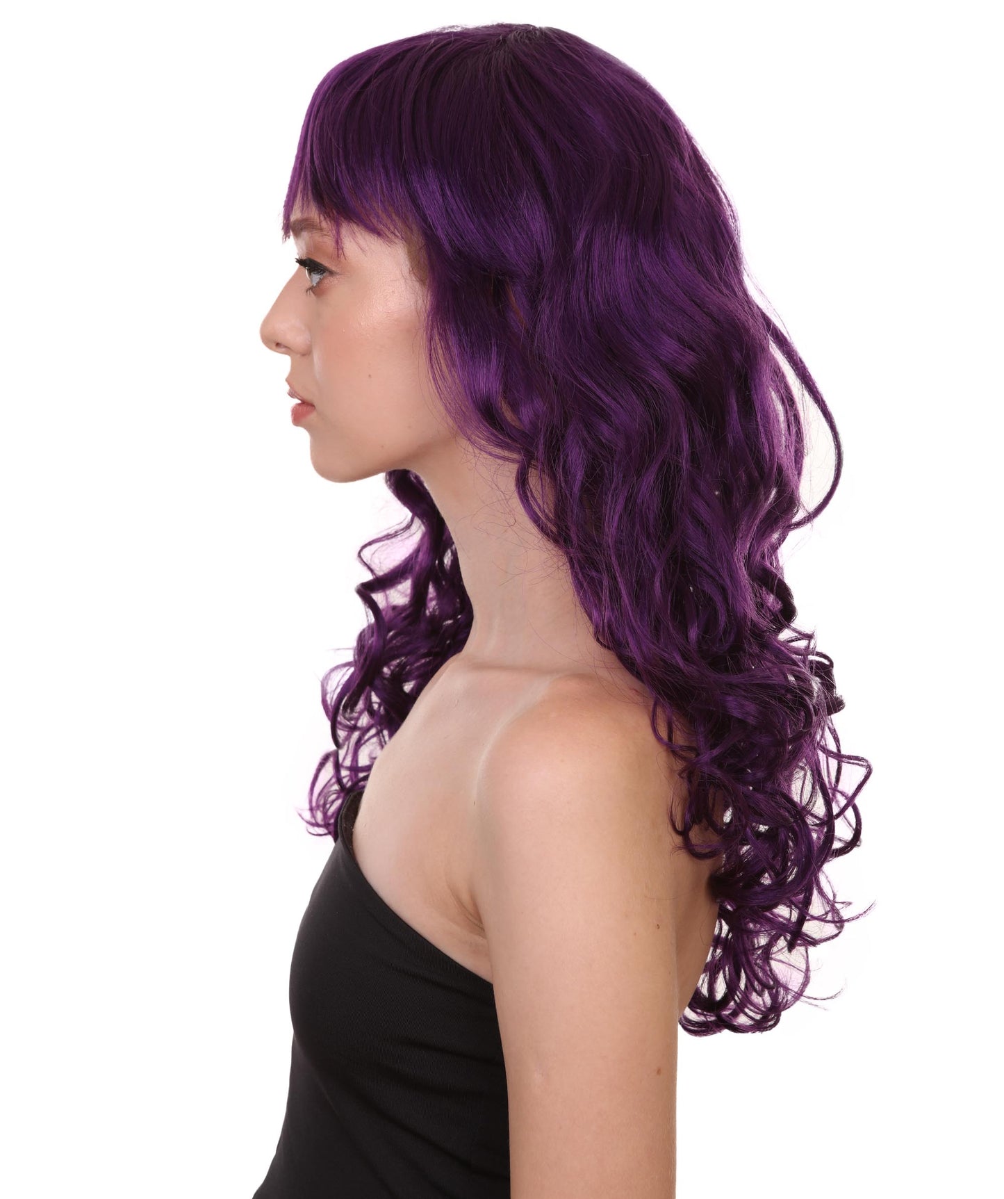 Wigs2you ハロウィンパーティープレミアム レディース H-1009 着用しやすい ベラウィッグ バイオレットカラー