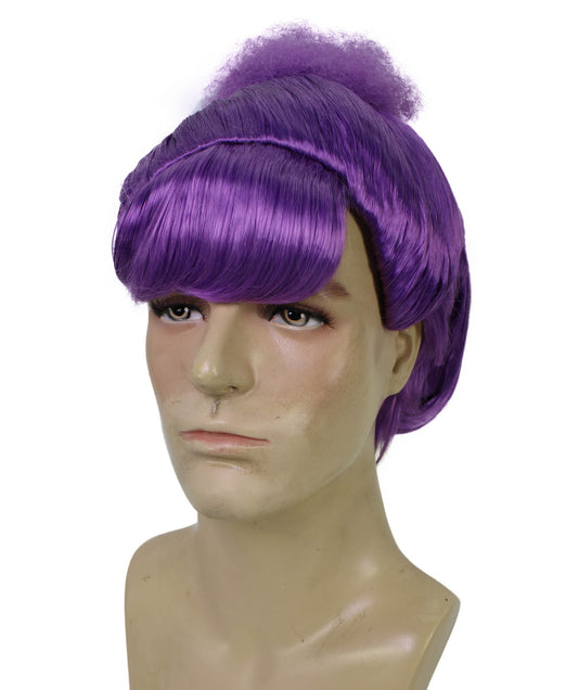 メンズ H-6174_16 ディッキー コスプレ パープル ウィッグ ハロウィンに最適 難燃性合成繊維