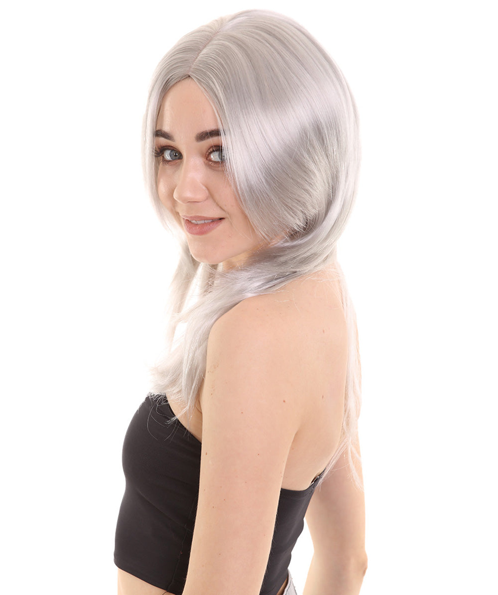 Wigs2you ハロウィンパーティープレミアム H-949 3レイヤーのパーティーガールウィッグ グレー色