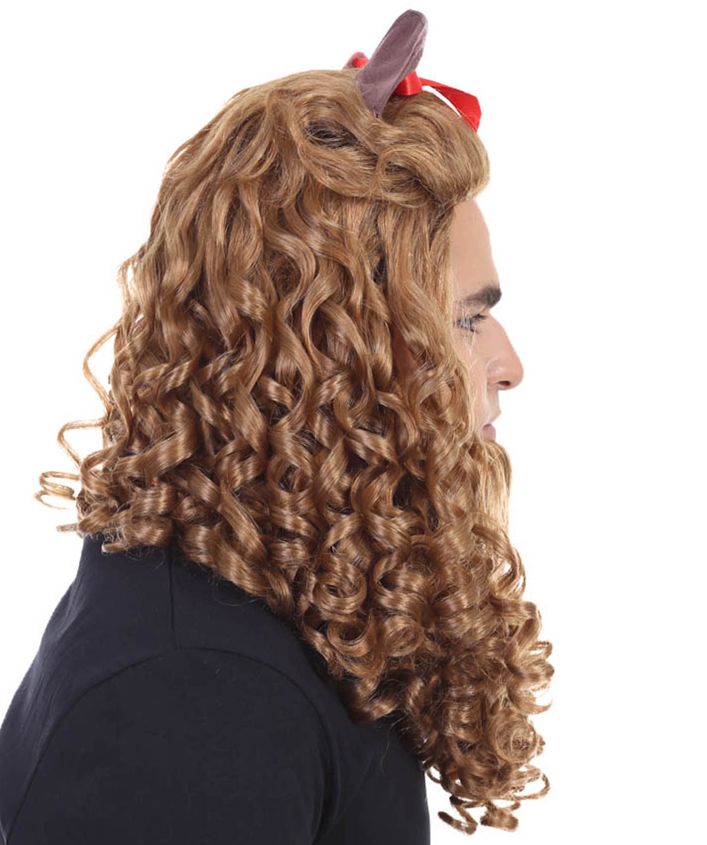 Wigs2you ハロウィンパーティープレミアム H-2140 臆病なライオンコスプレウィッグ あなたのためにカスタマイズ 男性の髪の部分の調整プロセス