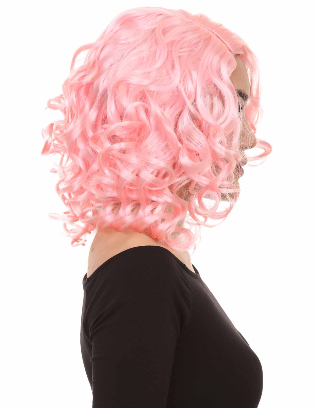 Wigs2you ハロウィン パーティー プレミアム レディース H-1403 着けやすい 快適なフィット感 カリフォルニア ガール Lt ピンク カール ウィッグ