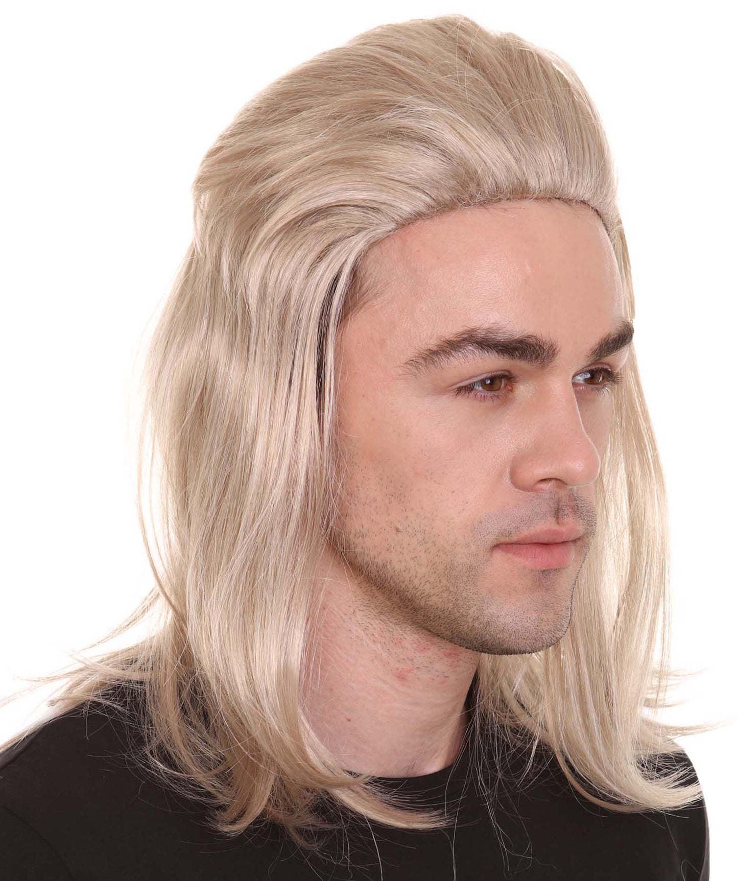 Wigs2you ハロウィンパーティープレミアムメンズ H-2129 タイガーメンズ マレットブロンドレトロウィッグ 自然な見た目 完璧なウィッグの選び方