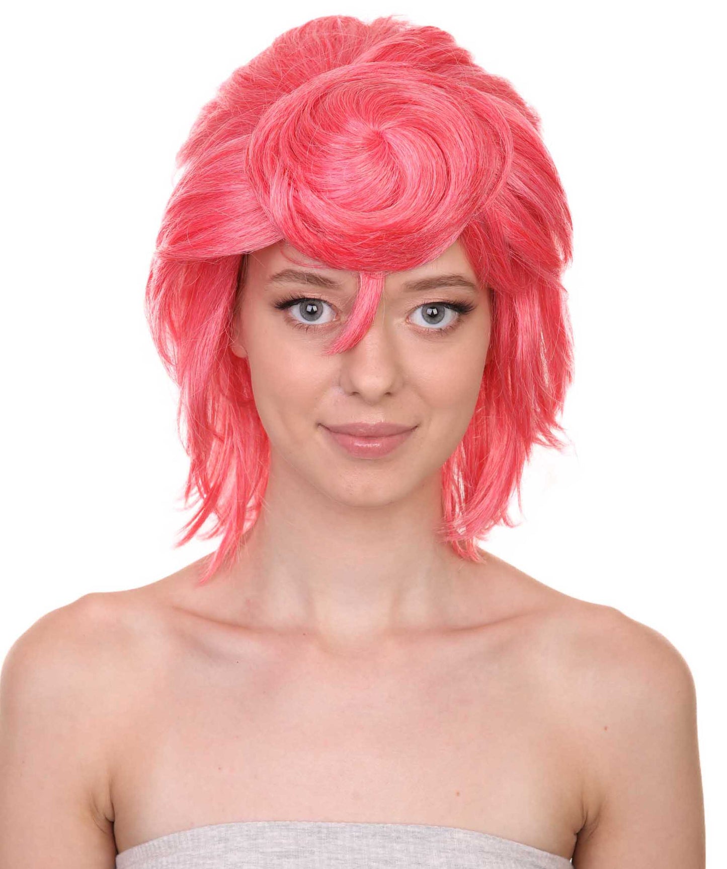 ハロウィンパーティープレミアムレディ H-5439 ミディアムレングス ボスの娘ウナウィッグ ピンク