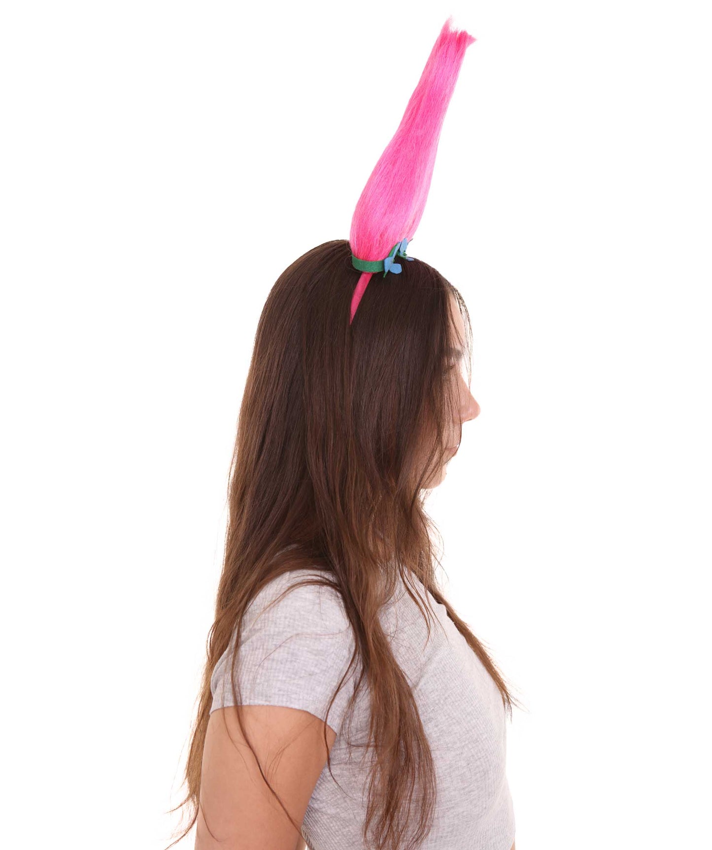 Wigs2you ハロウィンパーティ プレミアムレディース H-2047 着用しやすく とても快適 トロールポピー ヘッドバンドピンクウィッグ あなたの美しさを引き立てる