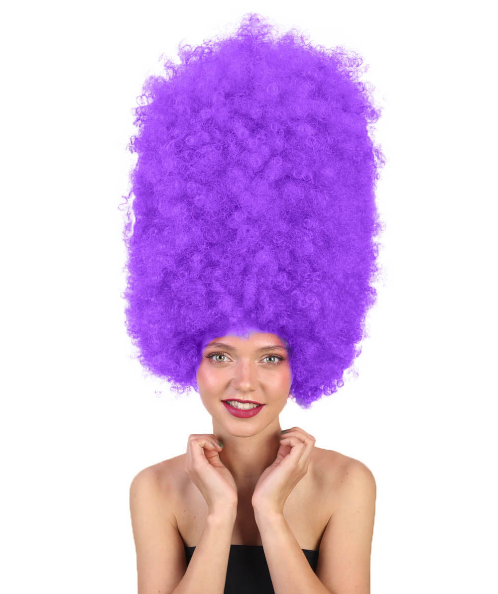 Wigs2you ハロウィンパーティ プレミアムレディース H-2010 着用しやすい 超巨大 ネオンパープル アフロウィッグ スタイルを大きくする