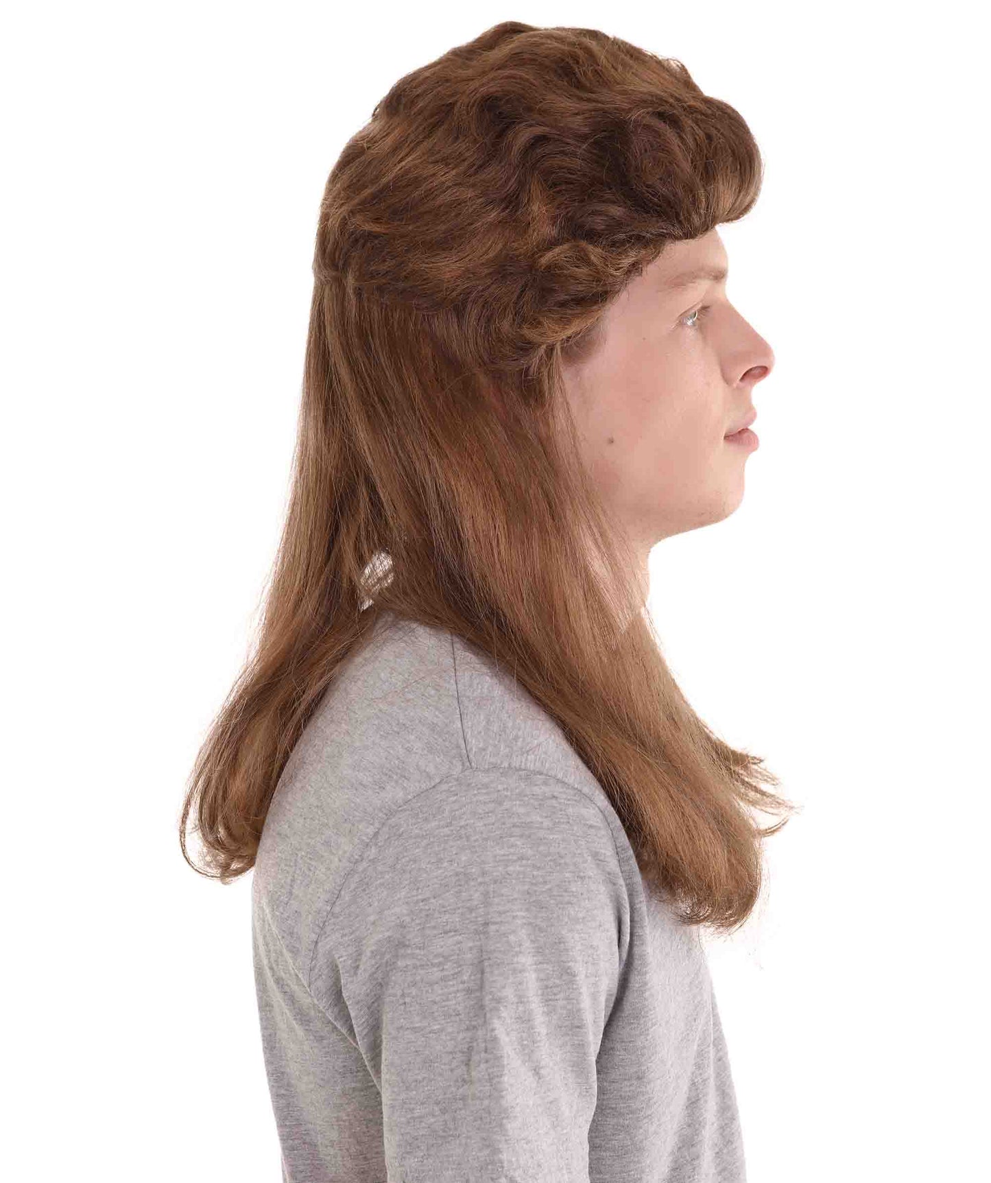 ハロウィンパーティー プレミアム 男性用 H-2259 80年代 マレット ハニーブロンド ウィッグ