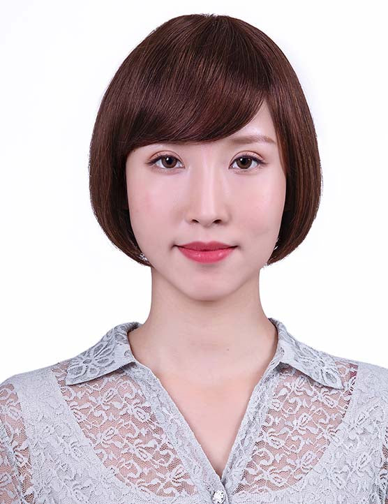 30歳〜40歳 若者の短い HT-022 100% ヒューマンヘア ナチュラルエレガンス ハンドタイド ヒューマンヘア束