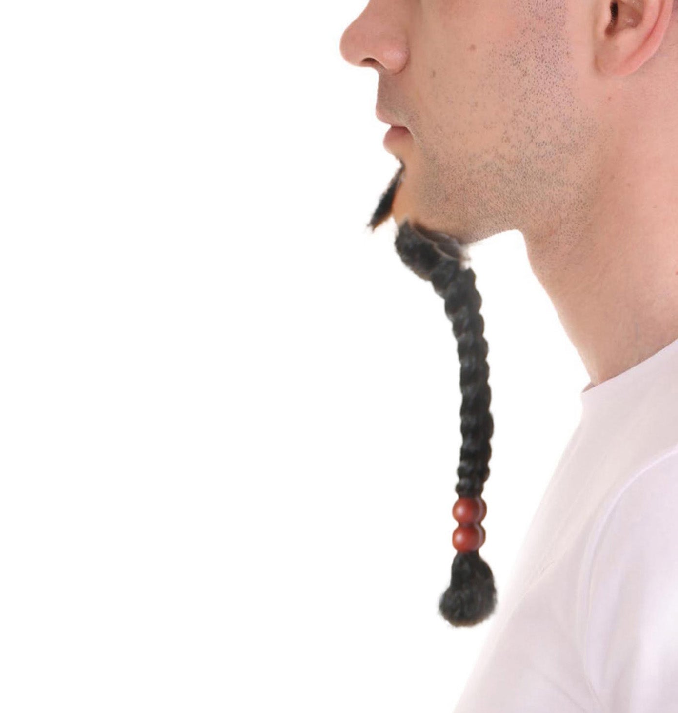 Wigs2you MU-006 大人用メンズ スパロウゴーティー ロングブラックヒゲ | コスプレに最適 | 難燃性合成繊維