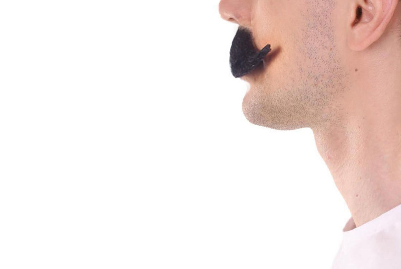 Wigs2you MU-042 メンズ ハンドルバースタイル 口ひげセット | 黒 コスプレ ひげ