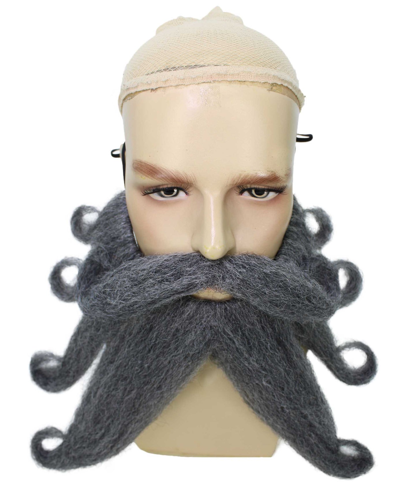 Wigs2you MU-045 大人用 メンズ ジャイアント パイレーツ デイヴィ・ジョーンズ 口ひげとあごひげ | アッシュグレー | ノベルティ つけひげ | 大人用コスチュームアクセサリー
