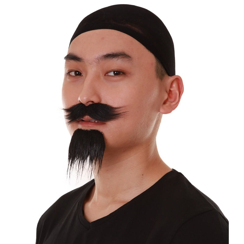 Wigs2you MU-054 メンズ 海賊口ひげ&あごひげ | コンボ ブラックカラー
